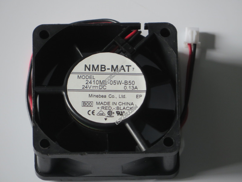 NMB 2410ML-05W-B50 24V 0.13A 2wires Cooling Fan