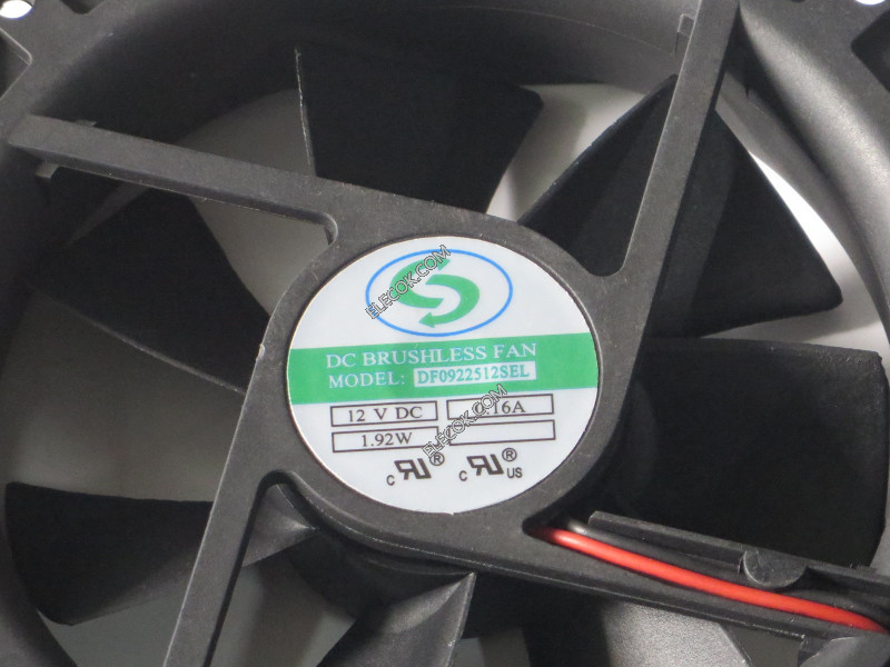 DF0922512SEL 12V 0,16A 1,92W 2wires cooling fan 