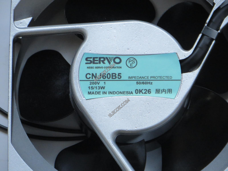 SERVO CNJ60B5 200V 15/13W 2 draden Koelventilator gerenoveerd 