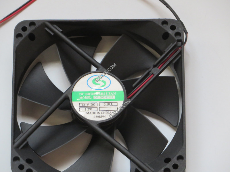 DF1202512SEL 12V 0.10A 1.2W 2wires cooling fan