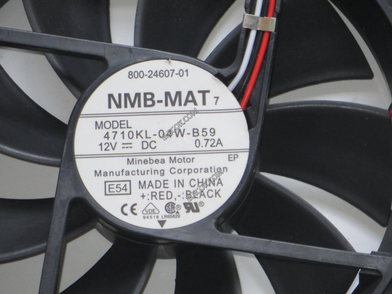 NMB 12025 4710KL-04W-B59 12V 0,72A 3wires Cooling Fan 