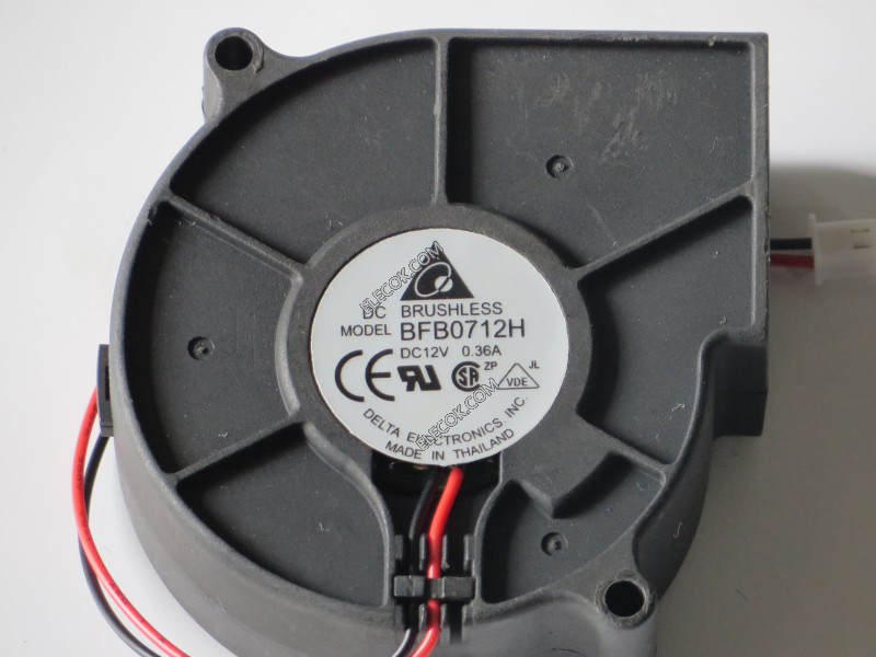 DELTA BFB0712H 12V 0.36A 2wires  Cooling Fan