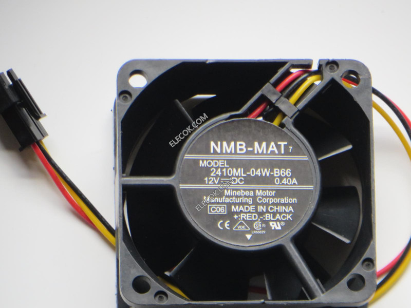 NMB 2410ML-04W-B66 12V 0.40A 3 cable enfriamiento ventilador 