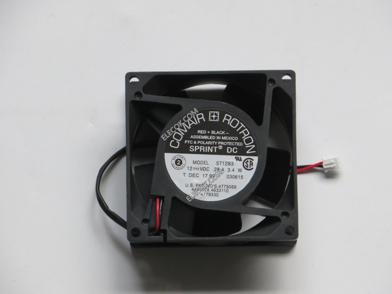 COMAIR ROTRON ST12B3 12V 0.28A 3.4W 2wires Cooling Fan