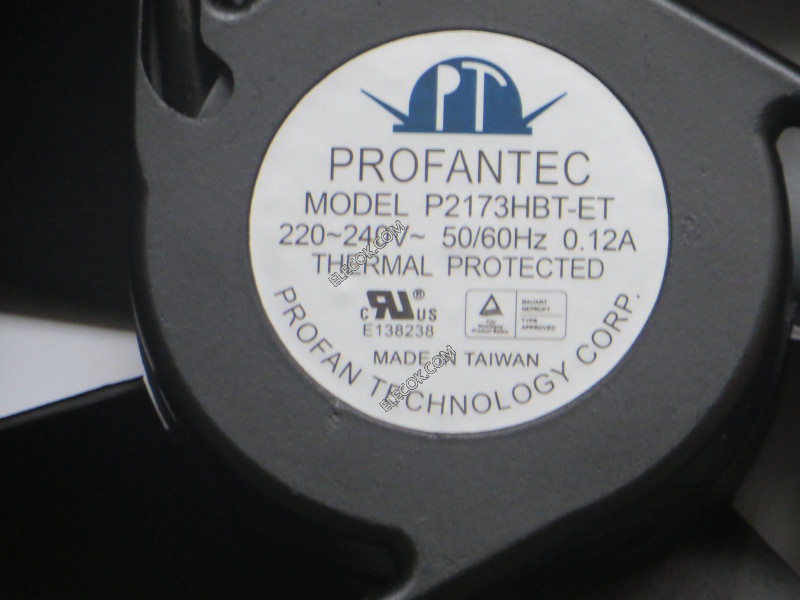 PROFANTEC P2173HBT-ET 220-240V 0.12A 냉각 팬 