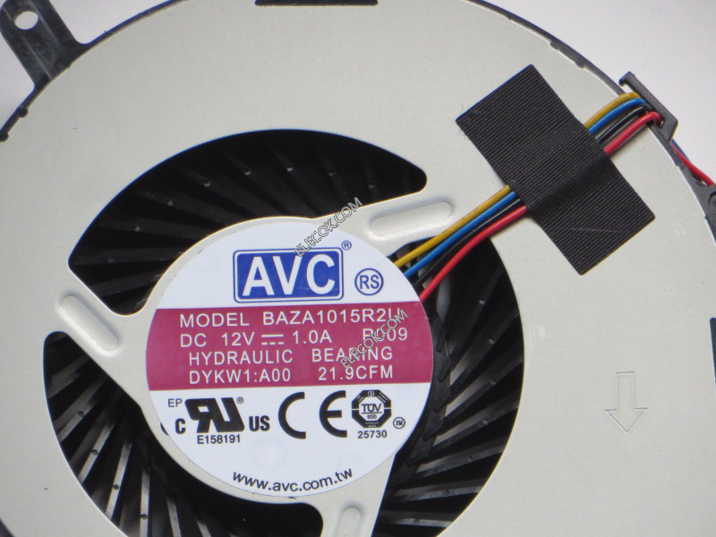 AVC BAZA1015R2U Cooling Fan BAZA1015R2U P009 DYKW1 12V 1.0A 4wires 