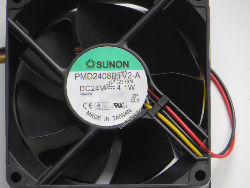 SUNON PMD2408PTV2-A 24V 4.1W 3wires Cooling Fan, Replacement