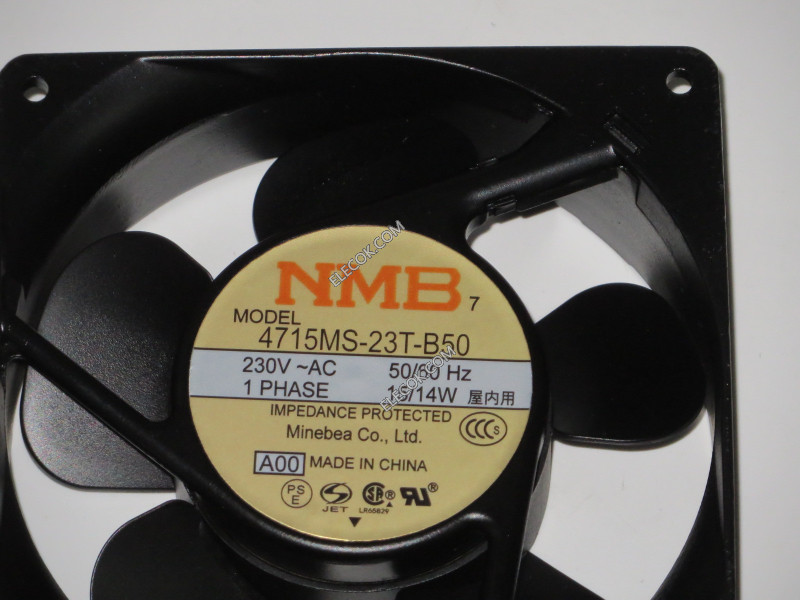 NMB 4715MS-23T-B50-A00 230V 50/60HZ 15/14W Kylfläkt 