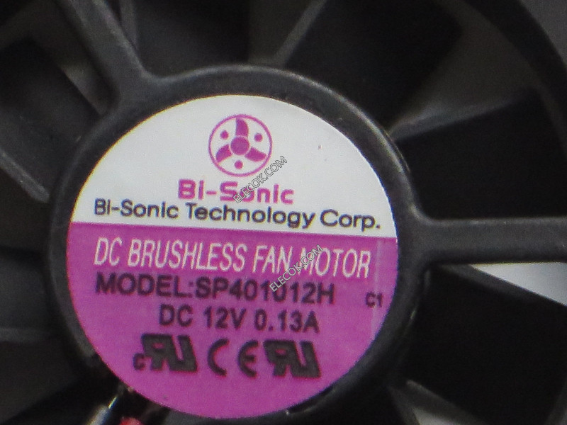 Bi-Sonic SP401012H 12V 0.13A 2wires Cooling Fan 