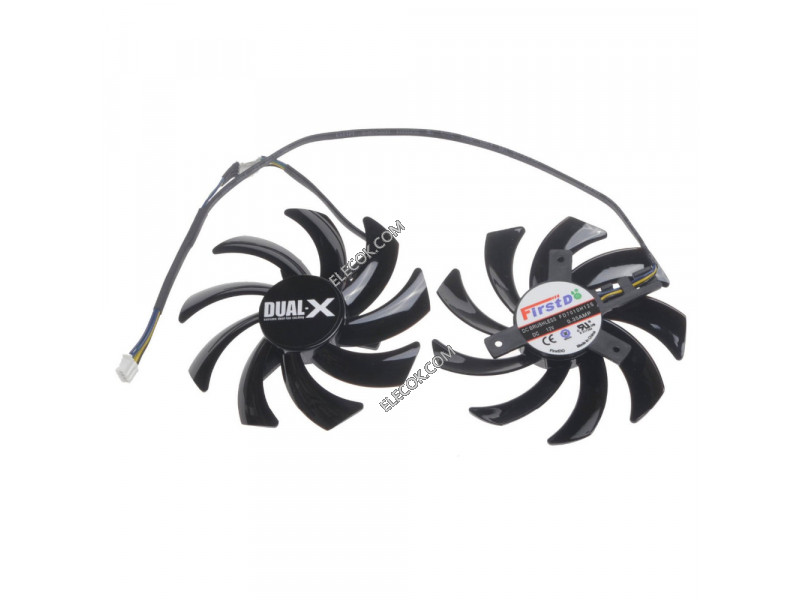 RADEON FD7010H12S 12V 0.35A 4 wires Cooling Fan