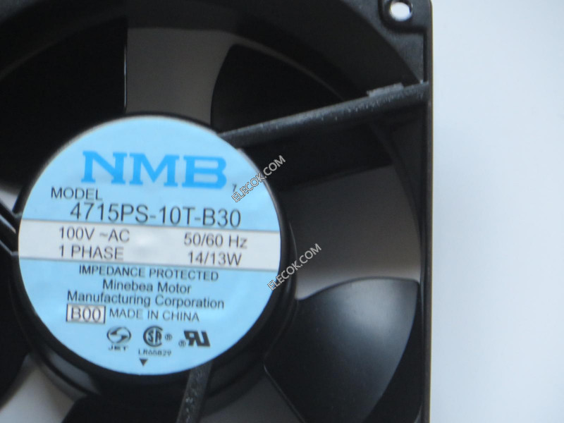 NMB 4715PS-10T-B30-B00 100V 14/13W Kylfläkt 