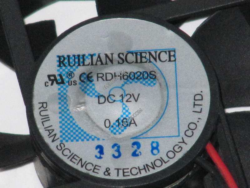 RUILIAN RDH6020S 12V 0,16A 2 draden koelventilator 
