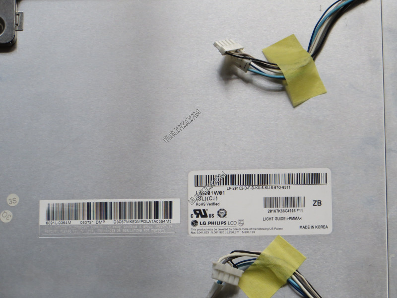 LM201W01-SLC1 20.1" a-Si TFT-LCD パネルにとってLG.Philips LCD 