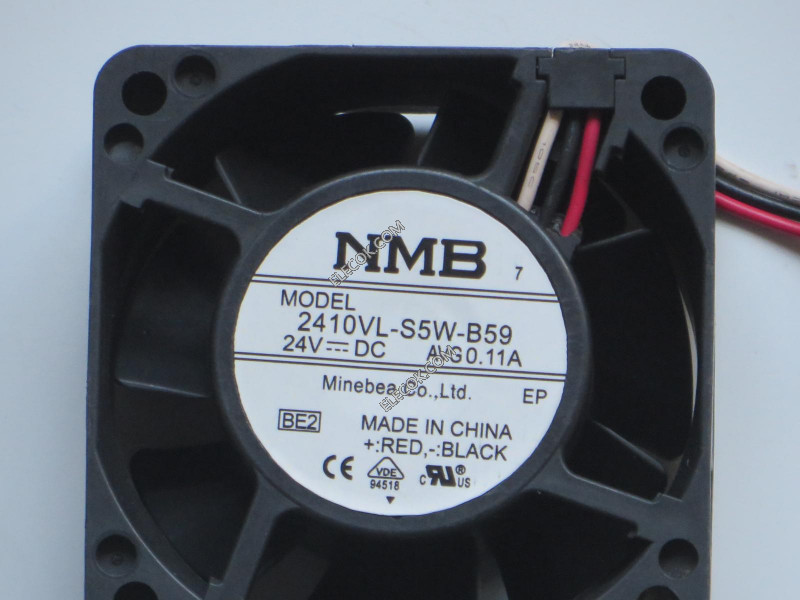 NMB 2410VL-S5W-B59 24V 0,11A 3wires cooling fan 