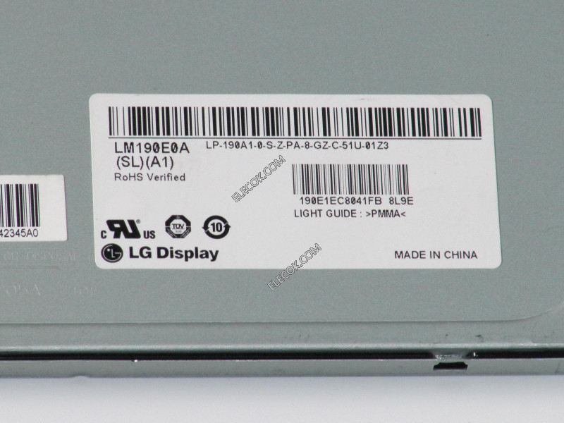 LM190E0A-SLA1 19.0" a-Si TFT-LCD Panneau pour LG Afficher inventory new 