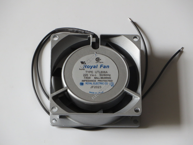 ROYAL FAN UTL806A 220V10/12W 2 ledninger Cooling Fan replacement 