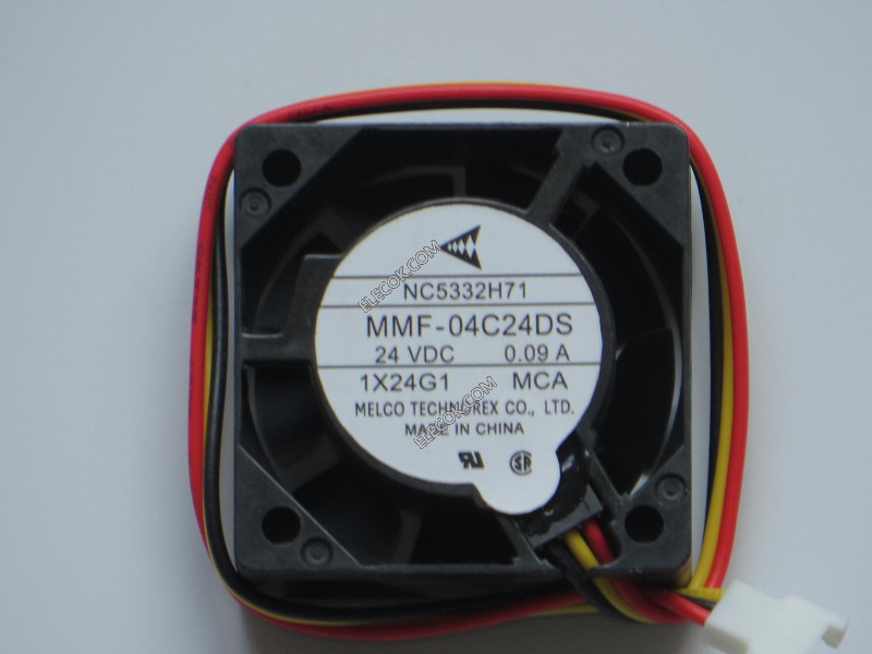MitsubisHi MMF-04C24DS-MCA NC5332H71 24V 0,09A 3 draden Koelventilator gerenoveerd 