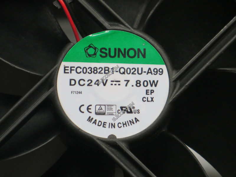 Sunon EFC0382B1-Q02U-A99 24V 7.80W 2wires Cooling Fan