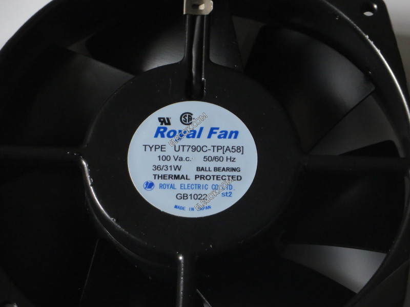 ROYAL TYPE UT790C-TP[A58] 100V 36/31W 2 wires Cooling Fan