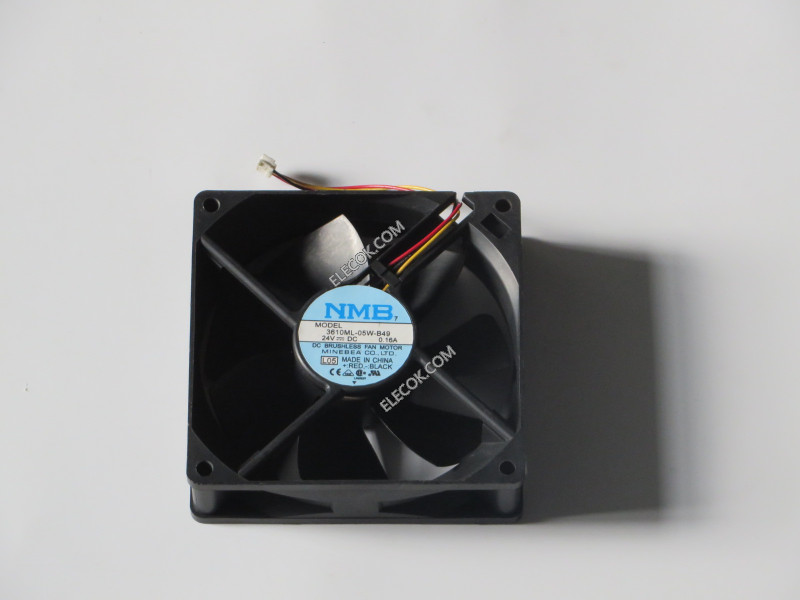 NMB 3610ML-05W-B49 9225 24V 0,16A 3 cable Enfriamiento Ventilador reformado common conector 