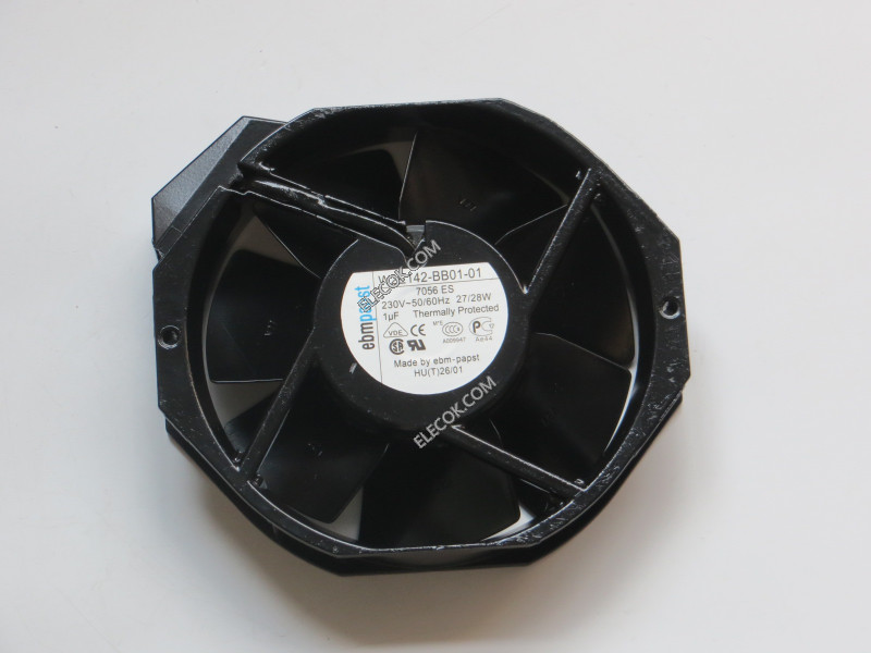 Ebmpapst W2E142-BB01-01 230V (50/60HZ) 27/28W Cooling Fan with plug connection, refurbished