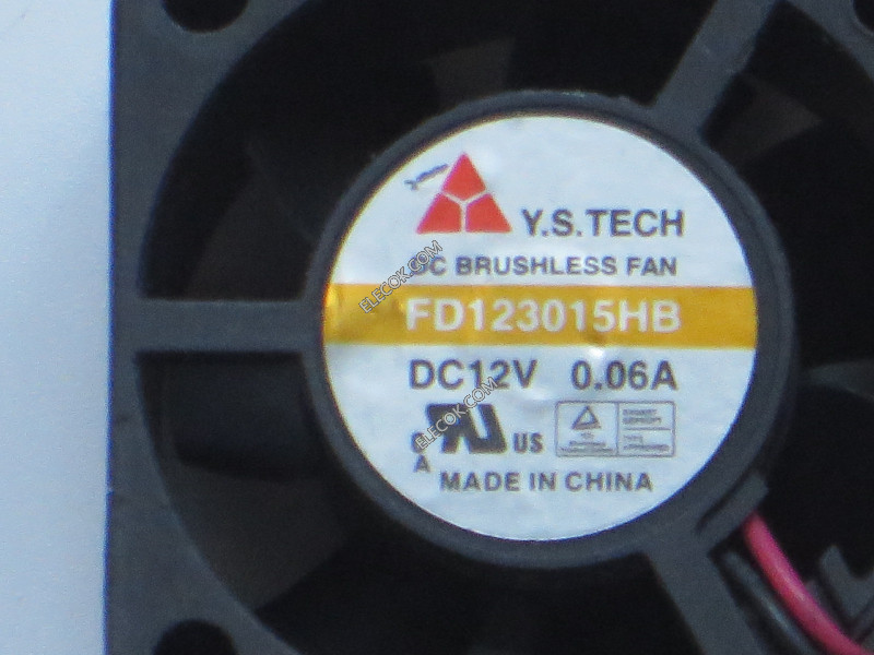 Y.S.TECH FD123015HB 12V 0.06A 2線冷却ファン
