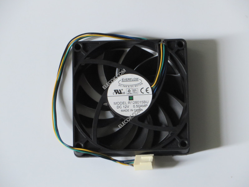 EVERFLOW R128015BU 12V 0.50A 4wires cooling fan 