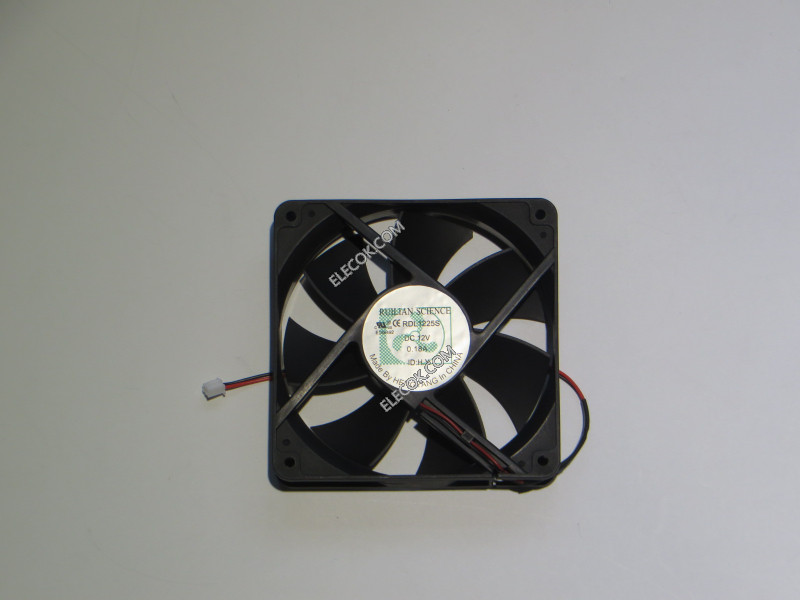 RUILIAN SCIENCE RDL1225S 12V 0,18A 2 ledninger Cooling Fan 
