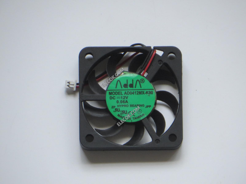 ADDA AD0412MX-K90 12V 0.06A 720mW 2線冷却ファン
