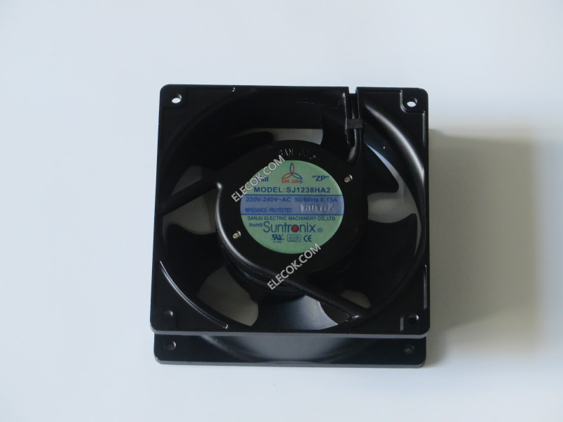 SANJU SJ1238HA2 220-240V 50/60Hz 0,13A Cooling Fan with socket connection Refurbished 