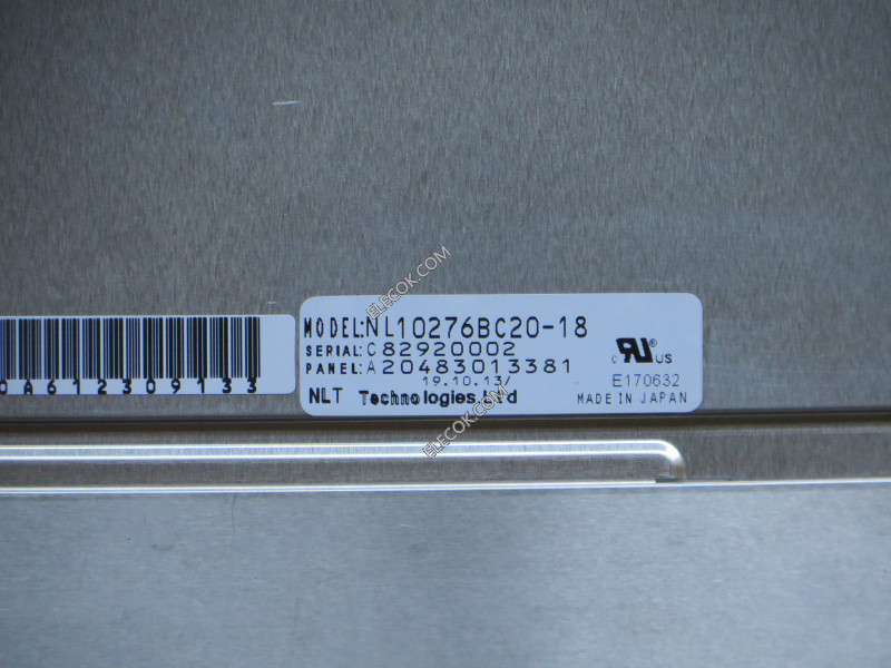 NL10276BC20-18 10,4" a-Si TFT-LCD Panel para NEC usado 
