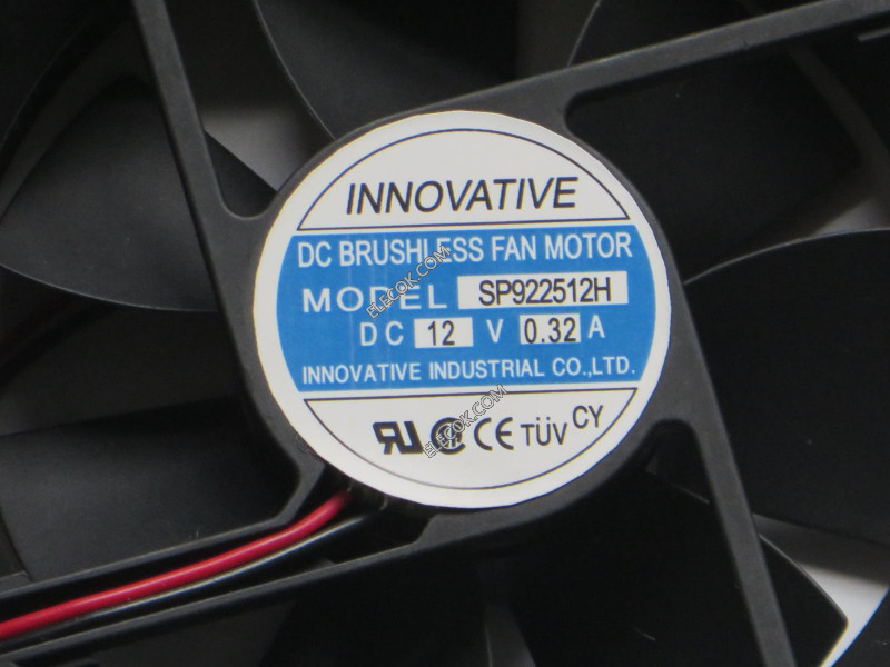 INNOVATIVE SP922512H 12V 0.32A 2wires Cooling Fan