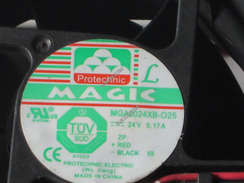 MAGIC MGA6024XB-O25 24V 0,17A 2 draden koelventilator 