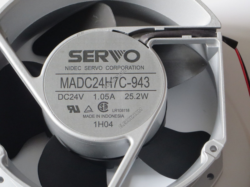 SERVO MADC24H7C-943 24V 1.05A 25.2W 2線冷却ファン