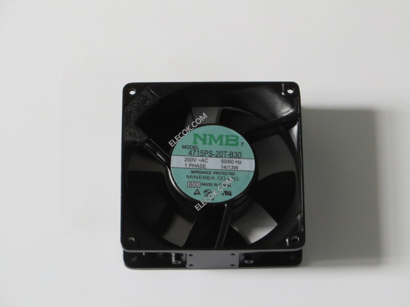 NMB 4715PS-20T-B30 AC 12CM 200V 14/13W Cooling Fan Refurbished