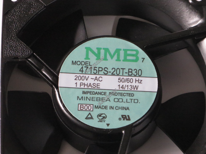 NMB 4715PS-20T-B30 AC 12cm 200V 14/13W Ventoinha Remodelado 