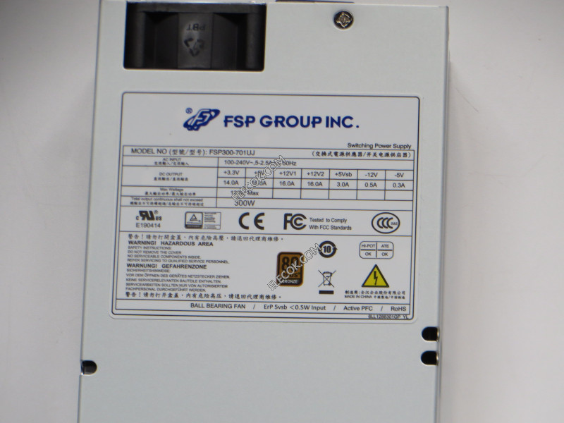 FSP Group Inc FSP300-701UJ Server - Power Supply 300W, 1U, FSP300-701UJ