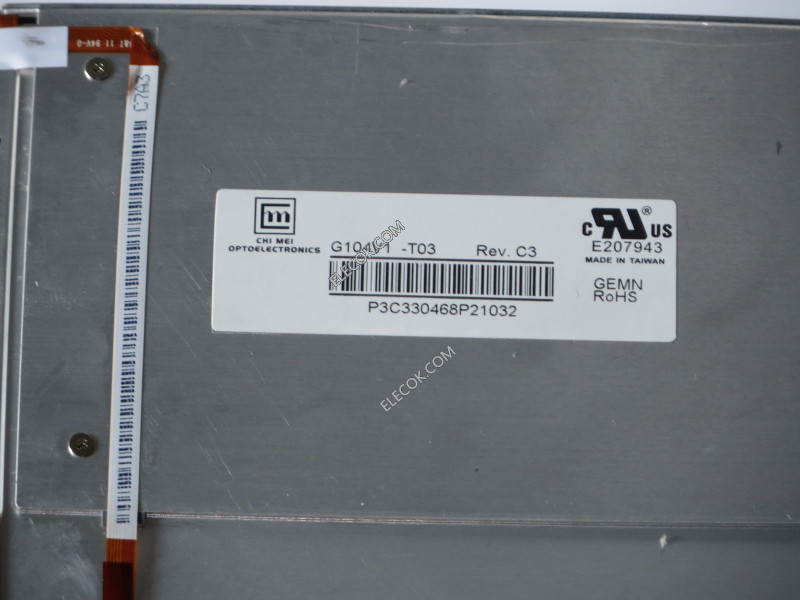G104V1-T03 10,4" a-Si TFT-LCD Painel para CMO usado 