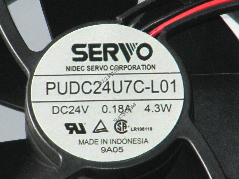 SERVO PUDC24U7C-L01 24V 0,18A 4,3W 2 ledninger kjølevifte 