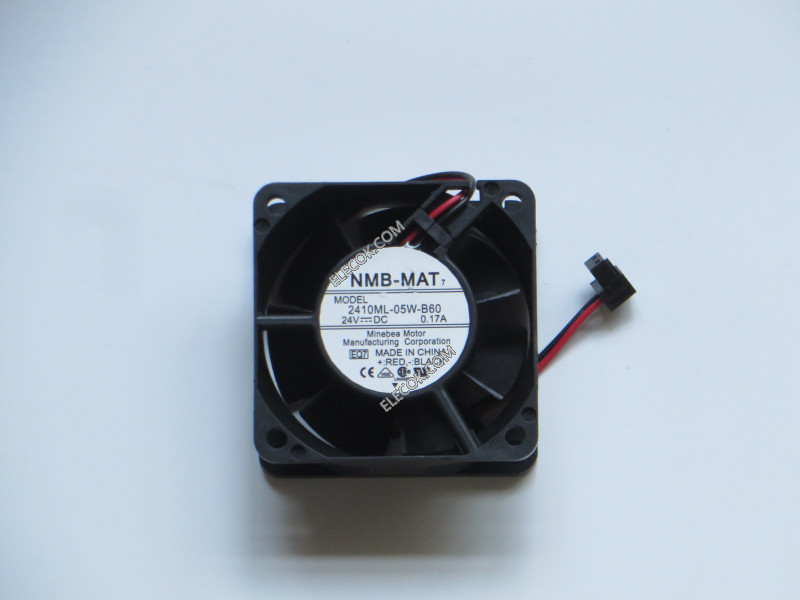 NMB 2410ML-05W-B60-EQ7 24V 0.17A 2wires Cooling Fan