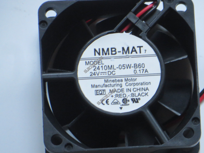 NMB 2410ML-05W-B60-EQ7 24V 0.17A 2線冷却ファン