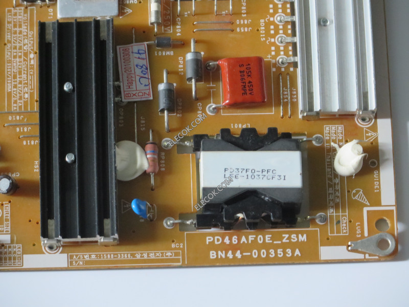 PD46AF0E_ZSM Samsung BN44-00353A PSLF121B01A/B power board,used