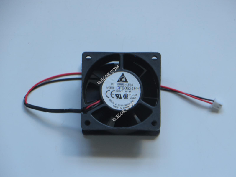 DELTA DFB0624HH 24V 0,14A 2wires DC Cooling Fan 