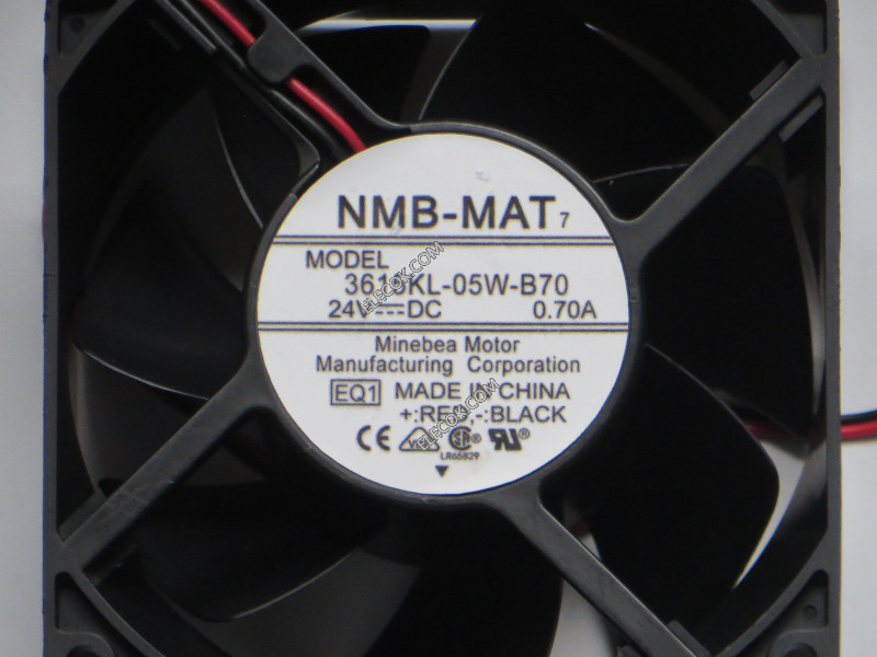 NMB 3615KL-05W-B70-EQ1 24V 0,7A 2 ledninger Kjølevifte refurbished 
