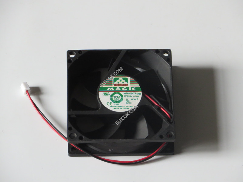 MAGIC MGA8024YR-O25 24V 0.26A 2wires cooling fan