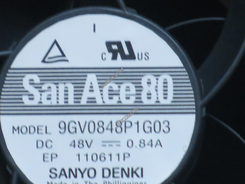 Sanyo 9GV0848P1G03 48V 0,84A 40,32W 4 cable Enfriamiento Ventilador reformado 