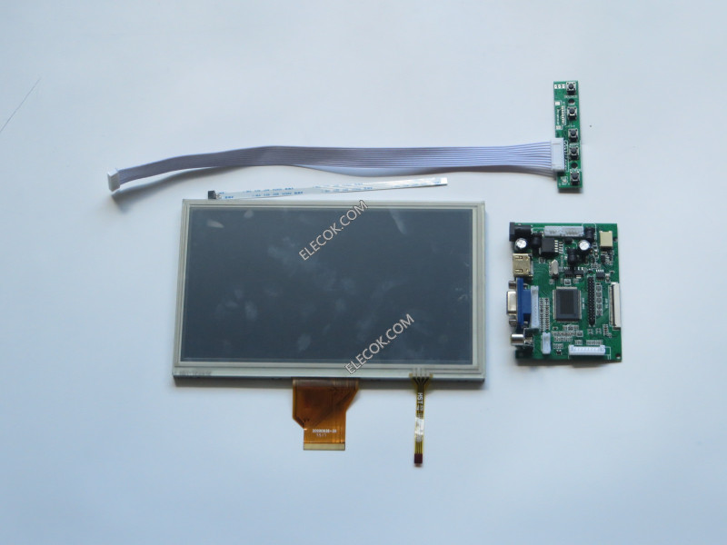 AT080TN64 INNOLUX 8.0" LCD Panel With VGA 2AV Reversing Driver Board with Berøringspanel 