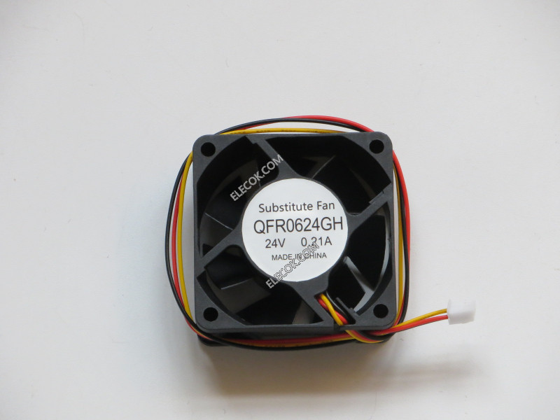 DELTA QFR0624GH 24V 0,21A 3wires cooling fan substitute( not original) 