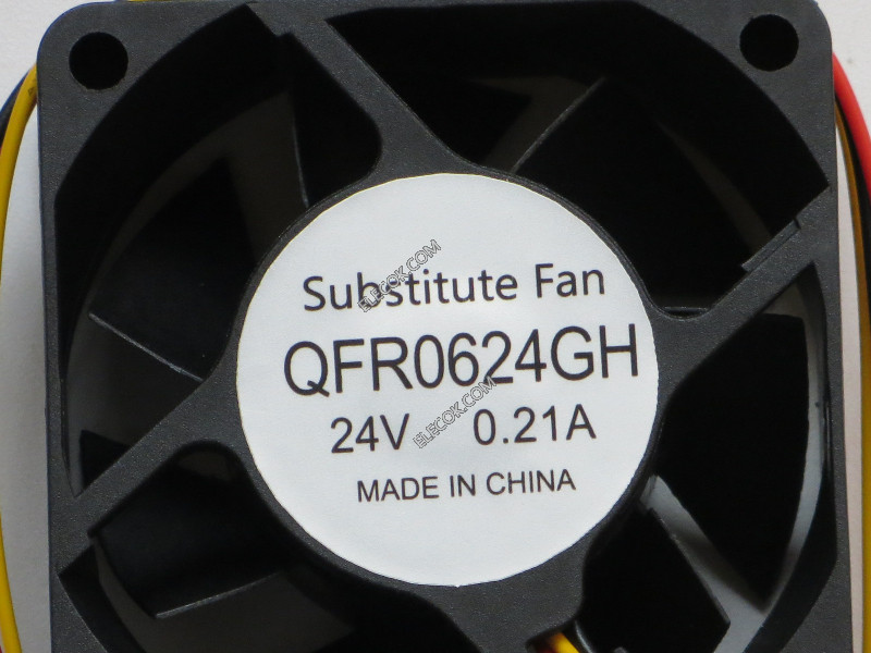 DELTA QFR0624GH 24V 0.21A 3wires cooling fan substitute( not original)