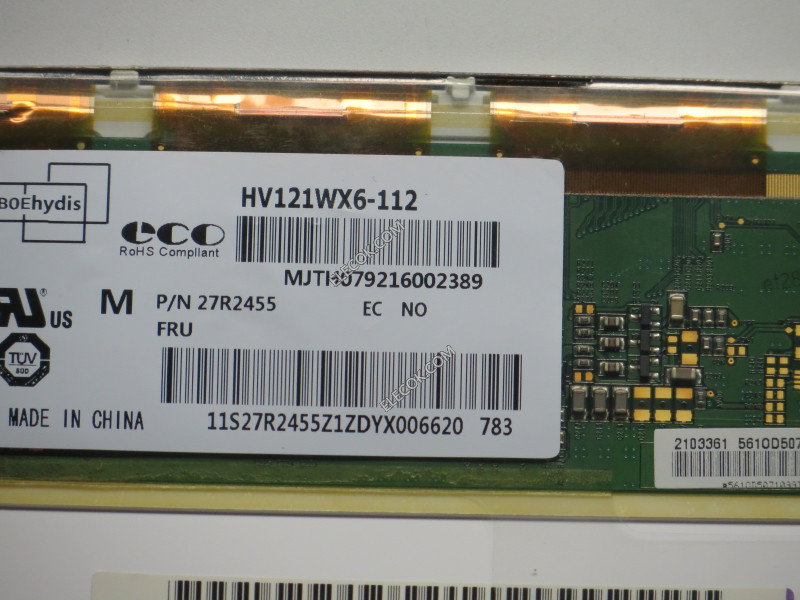 HV121WX6-112 12,1" a-Si TFT-LCD Panneau pour HYDIS 